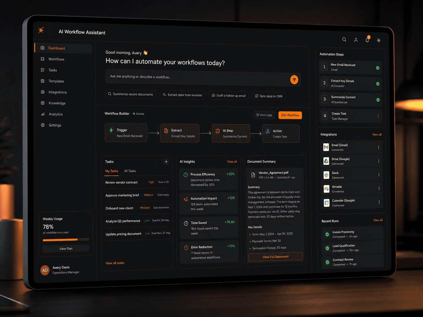 Enterprise CRM platform project preview